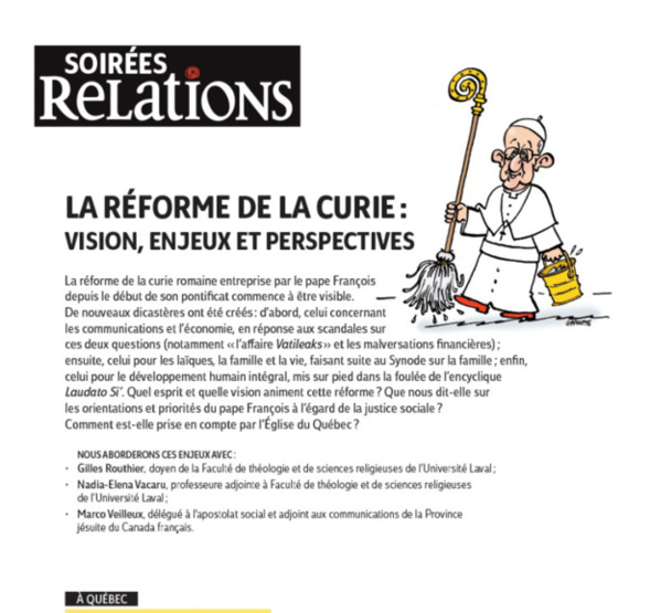 Vision et esprit de la réforme du pape François par Marco Veilleux