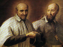 François de Sales et son ami Vincent de Paul