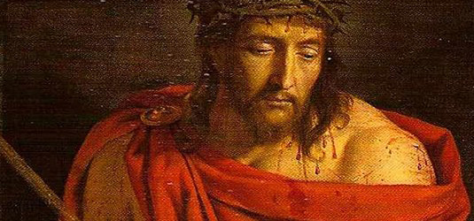 Pilate lui demanda : "Es-tu roi ?" (Détail de Phiippe de Champaigne Ecce Homo) Pilate lui demanda : "Es-tu roi ?" (Détail de Phiippe de Champaigne Ecce Homo)