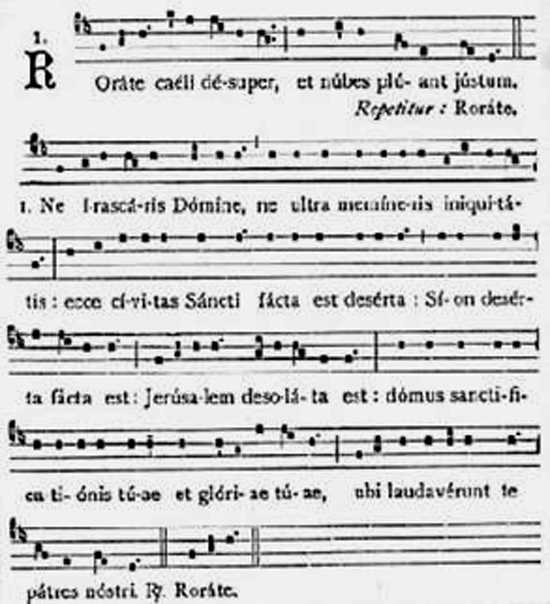 Rorate caeli desuper :  le chant par excellence du temps de l'Avent