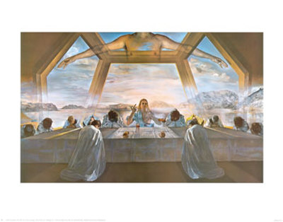 La Dernière Cène interprétée par Salvator Dali en 1955 (Domaine public) La Dernière Cène interprétée par Salvator Dali en 1955 (Domaine public)