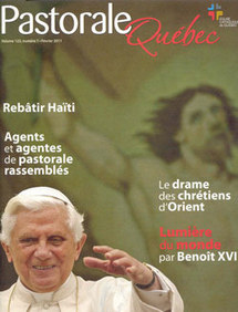 Couverture du numéro de février 2011 de Pastorale-Québec, volume 123