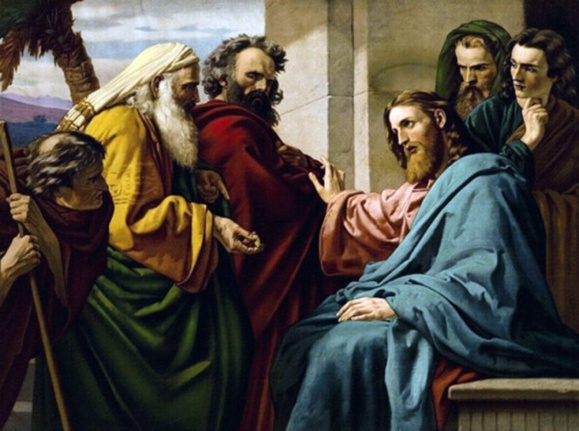 Jésus en discussion - Erns Karl Georg Zimmerman 1900 (Domaine public)