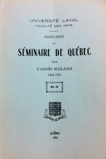 Les annuaires du Séminaire de Québec