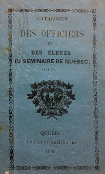 Les annuaires du Séminaire de Québec