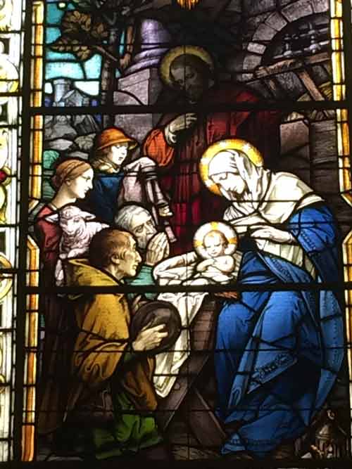 Vitrail de la Basilique-Cathédrale Notre-Dame de Québec  (Crédits photo :  H. Giguère)