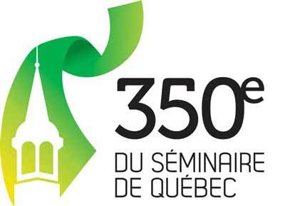 Logo du 350e anniversaire de la fondation du Séminaire de Québec