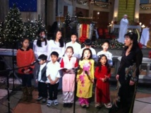 La chorale d'enfants d'origine vietnamienne