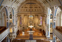 Intérieur de l'église La Nativité de la Sainte Vierge de Laprairie - Crédits photo Normand Rajotte