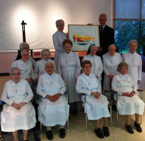 Le groupe des religieuses dominicaines (Photo H. Giguère) Le groupe des religieuses dominicaines (Photo H. Giguère)