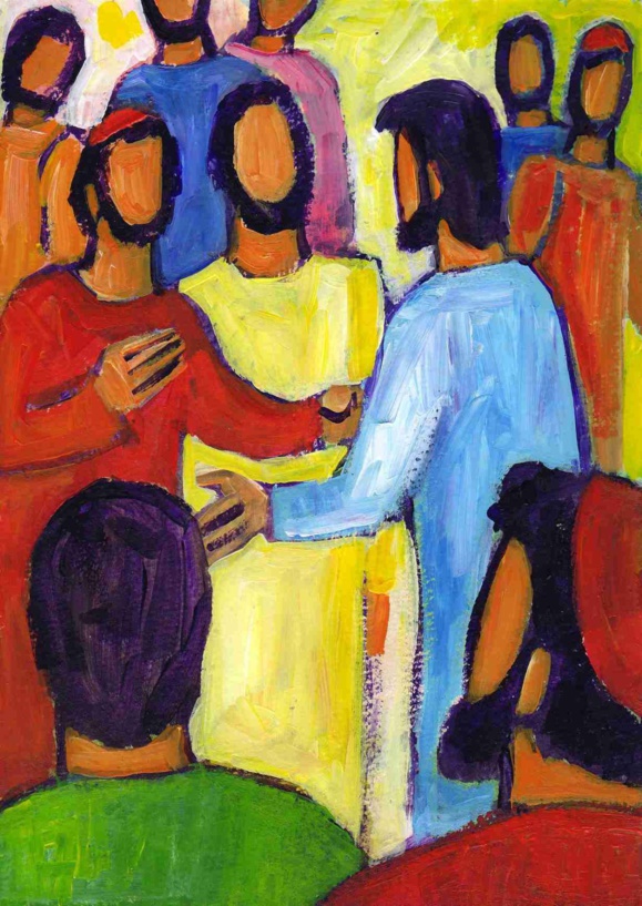 Les fils de Zébédé (Crédits photo : Bernadette Lopez, alias Berna dans Évangile et peinture) Les fils de Zébédé (Crédits photo : Bernadette Lopez, alias Berna dans Évangile et peinture)