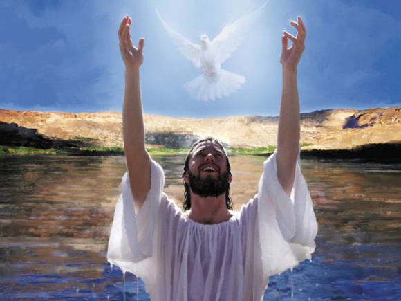 Baptême de Jésus « J’ai vu l’Esprit descendre du ciel comme une colombe » (Domaine public)