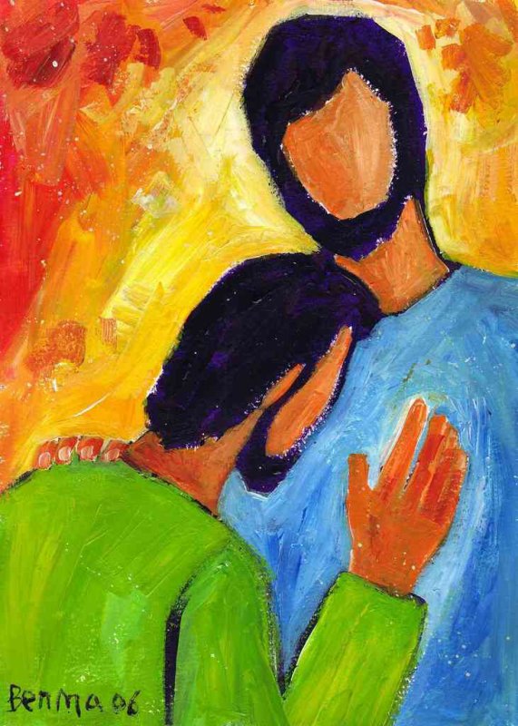 « Tu es le Christ, le Fils du Dieu vivant ! » (Crédits photo : Bernadette Lopez, alias Berna dans Évangile et peinture) « Tu es le Christ, le Fils du Dieu vivant ! » (Crédits photo : Bernadette Lopez, alias Berna dans Évangile et peinture)