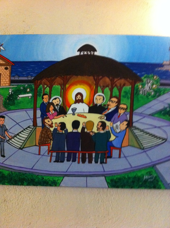 "Mangez et buvez": peinture moderne de Cuba (Domaine public) ( "Mangez et buvez": peinture moderne de Cuba (Domaine public) (