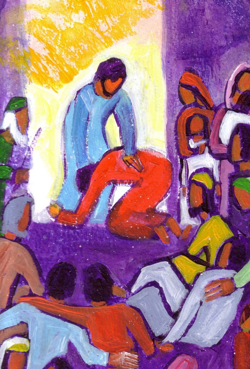 Croyez aux oeuvres que je fais. Je suis le Chemin, la Vérité et la Vie (Crédits photo : Bernadette Lopez, alias Berna dans Évangile et peinture) Croyez aux oeuvres que je fais. Je suis le Chemin, la Vérité et la Vie (Crédits photo : Bernadette Lopez, alias Berna dans Évangile et peinture)