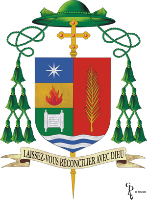 Armoiries de Mgr Denis Grondin (Crédits Archidiocèse de Québec)