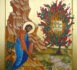  Icône moderne de Moïse devant le buisson ardent (Domaine public)