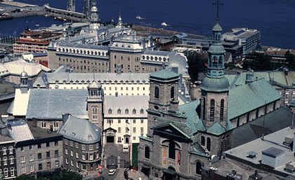 Vue d'ensemble du site du Séminaire de Québec 