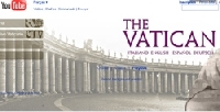 VATICAN, GOOGLE ET YOUTUBE VATICAN, GOOGLE ET YOUTUBE
