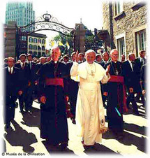 Il ya 25 ans: visite du pape Jean-Paul II au Séminaire de Québec le 9 septembre 1984