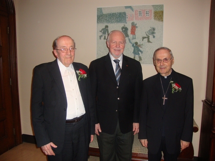 Une fête fraternelle pour les 90 ans de deux confrères : l'abbé Henri Beaumont et Mgr Laurent Noël