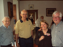 L`abbé Jacques Lemieux, l`abbé Jacques Roberge, madame Claire Simard et monsieur Jacques Thisdel L`abbé Jacques Lemieux, l`abbé Jacques Roberge, madame Claire Simard et monsieur Jacques Thisdel