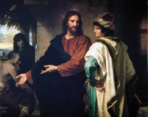 Le jeune homme riche et Jésus par Heinrich Hofmann (1824–1911) Domaine public via Wikimedia Commons Le jeune homme riche et Jésus par Heinrich Hofmann (1824–1911) Domaine public via Wikimedia Commons