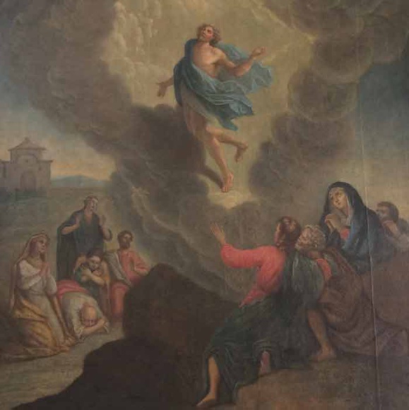 L'Ascension de Jésus - Copie d'un tableau attribué à Nicolas Poussin (1594-1665) au Séminaire de Québec (Crédits photo : H. Giguère) L'Ascension de Jésus - Copie d'un tableau attribué à Nicolas Poussin (1594-1665) au Séminaire de Québec (Crédits photo : H. Giguère)