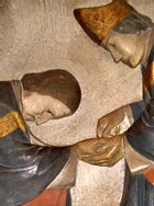 Imposition des mains (détail de l'ordination épiscopale de Mgr de Laval en 1658) Imposition des mains (détail de l'ordination épiscopale de Mgr de Laval en 1658)