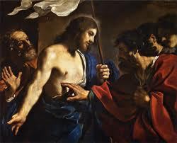 Le Christ ressuscité et l'apôtre Thomas par Giovanni Francesco Barbieri dit Guercino (1591-1666)