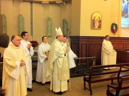 Les grands séminaristes, futurs prêtres, francophones du Canada se rassemblent à Québec en la fête du Baptême du Seigneur pour célébrer le 350e anniversaire de la fondation du Séminaire de Québec