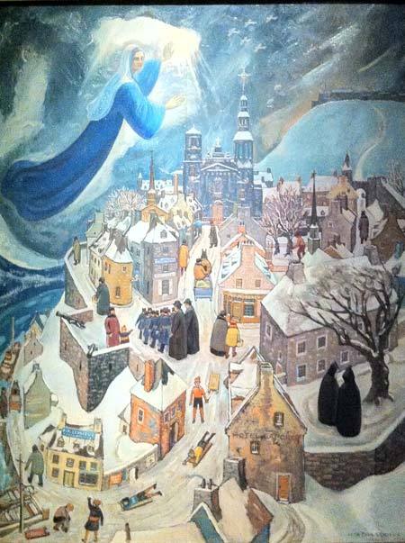 La Vierge Marie veillant sur Québec par Jean-Paul Lemieux La Vierge Marie veillant sur Québec par Jean-Paul Lemieux
