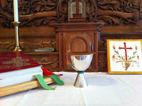 L'autel de la chapelle Mgr Briand du Séminaire de Québec (Crédits photo H. Giguère)