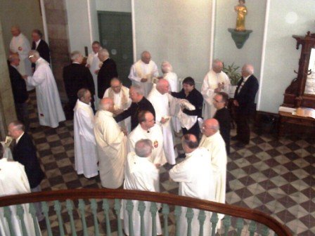 Journée des prêtres 26 mars 2008 en l'honneur de François de Laval: accueil 